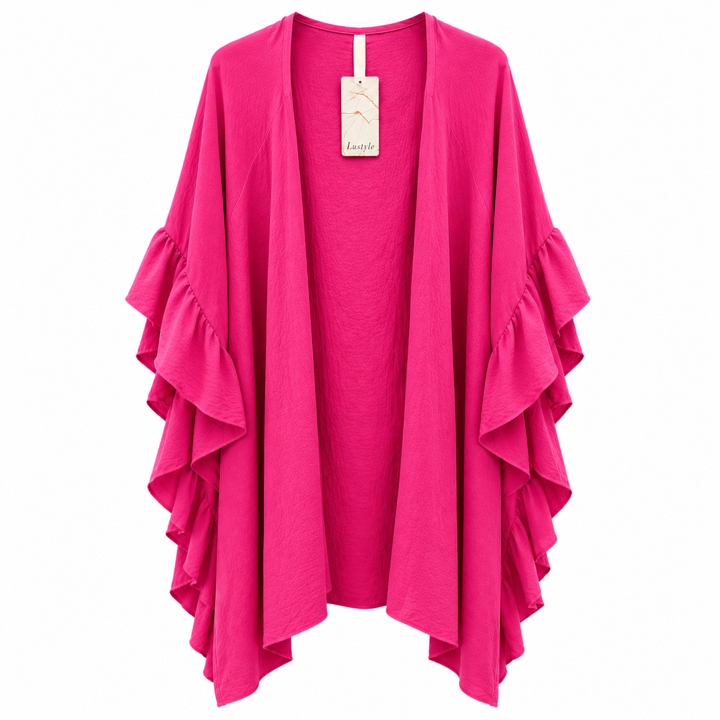 Luxury Frill Sleeve Kimono Cardigan – One Size