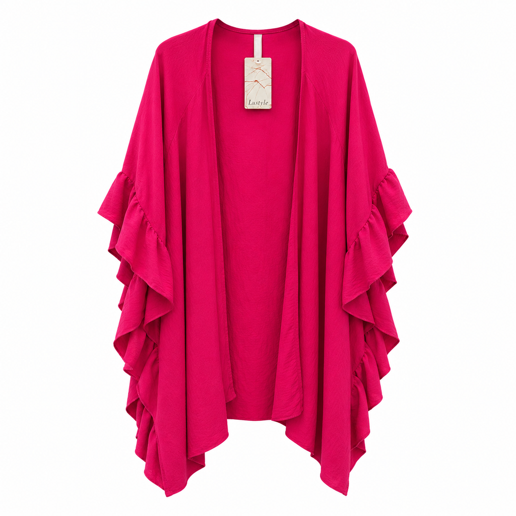 Luxury Frill Sleeve Kimono Cardigan – One Size